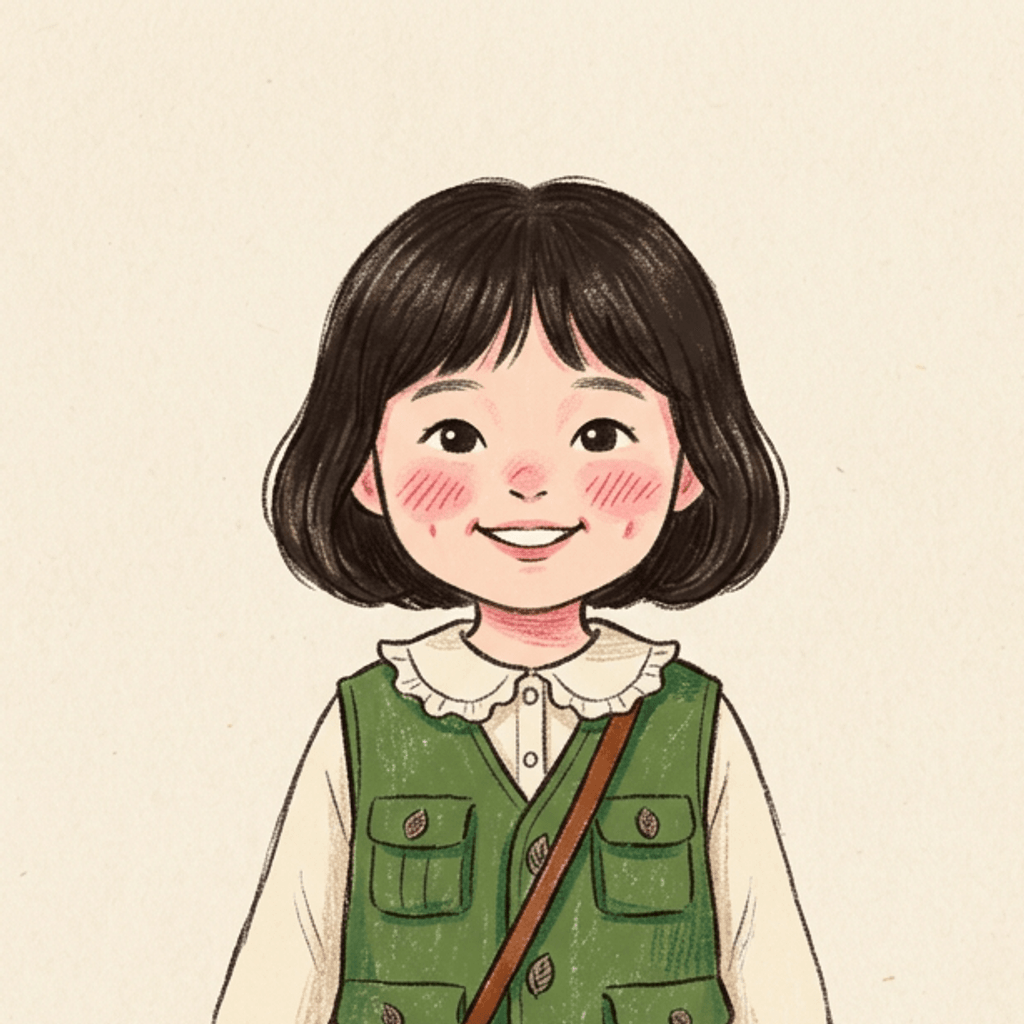 동화풍 스타일 일러스트