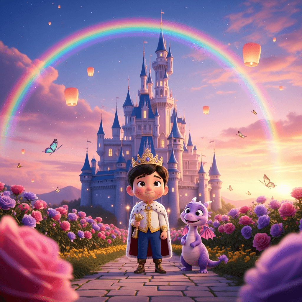 마법의 성 테마 동화책 일러스트